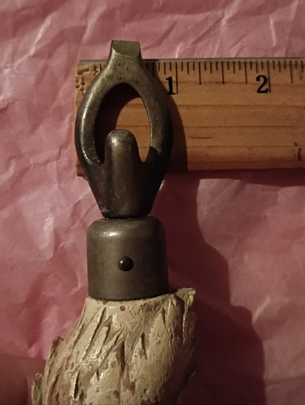 Vintage Rooster Bottle Opener Wooden Chicken Cream and Red